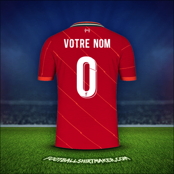 Maillot Liverpool FC Cup 2021/2022 -  votre nom - 0