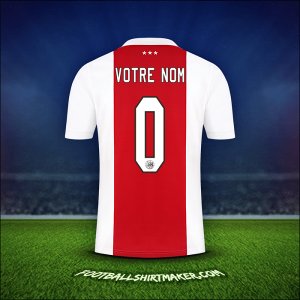 Maillot AFC Ajax 2021/2022 -  votre nom - 0