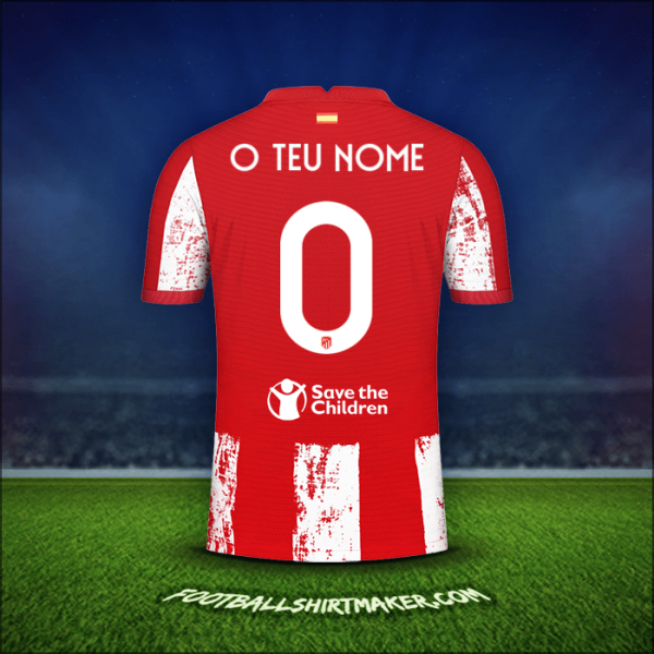 Camisola Atletico Madrid Cup 2021/2022 -  o teu nome - 0