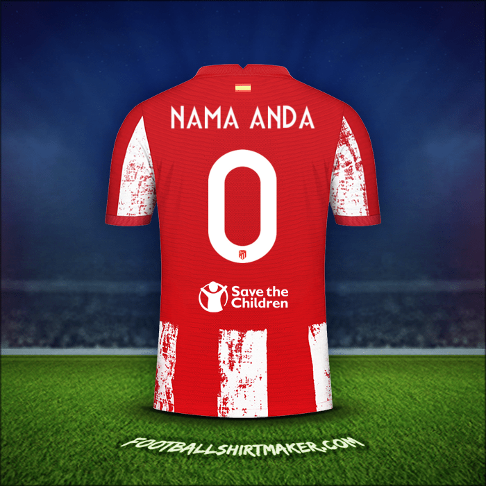 Jersey Atletico Madrid Cup 2021/2022 -  nama anda - 0