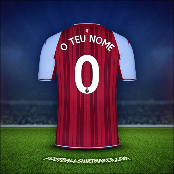 Camisola Aston Villa FC 2021/2022 -  o teu nome - 0