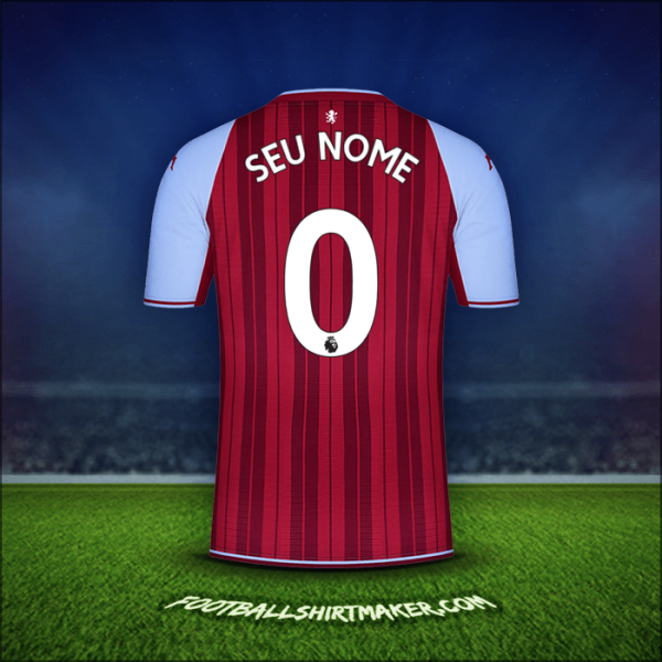 Camisa Aston Villa FC 2021/2022 -  seu nome - 0