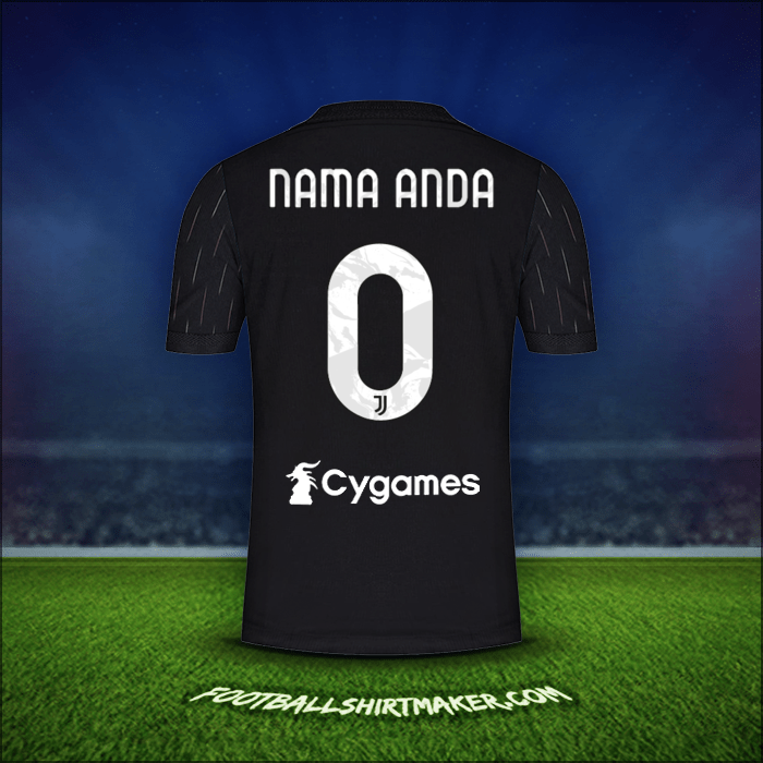 Jersey Juventus FC 2021/2022 Alternatif -  nama anda - 0