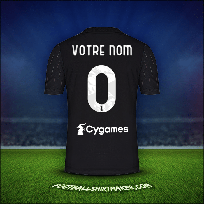 Maillot Juventus FC 2021/2022 Extérieur -  votre nom - 0