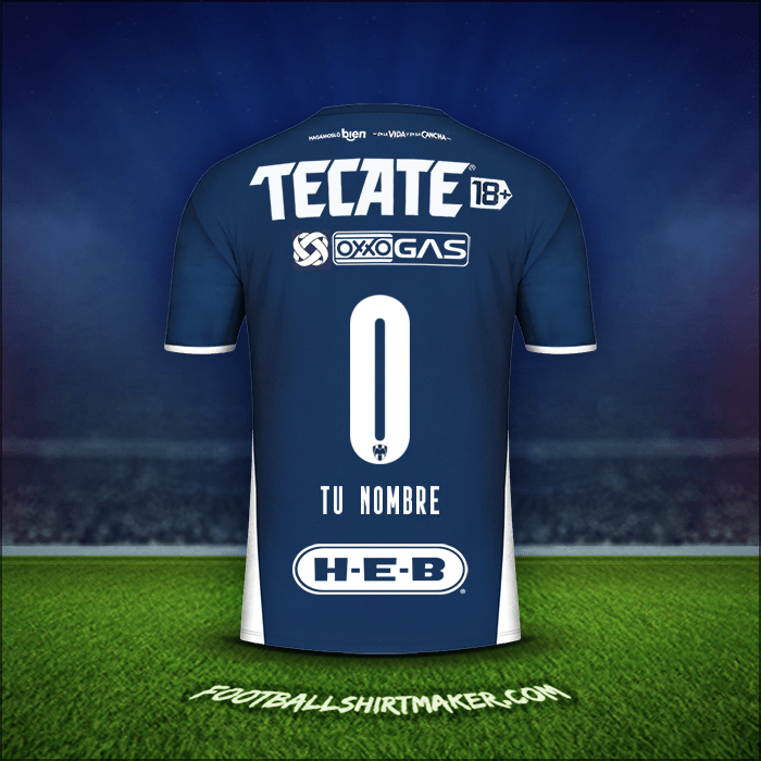 Camiseta Monterrey 2021/2022 -  tu nombre - 0