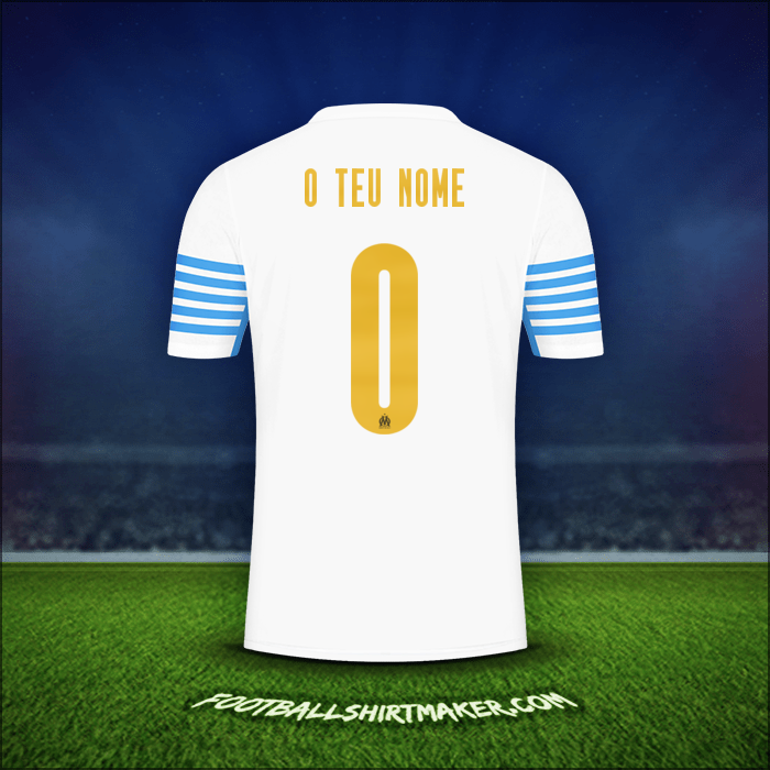 Camisola Olympique de Marseille Cup 2021/2022 -  o teu nome - 0