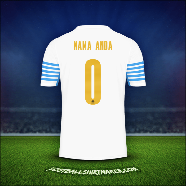 Jersey Olympique de Marseille Cup 2021/2022 -  nama anda - 0