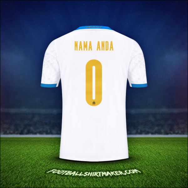 Jersey Olympique de Marseille Cup 2020/21 -  nama anda - 0