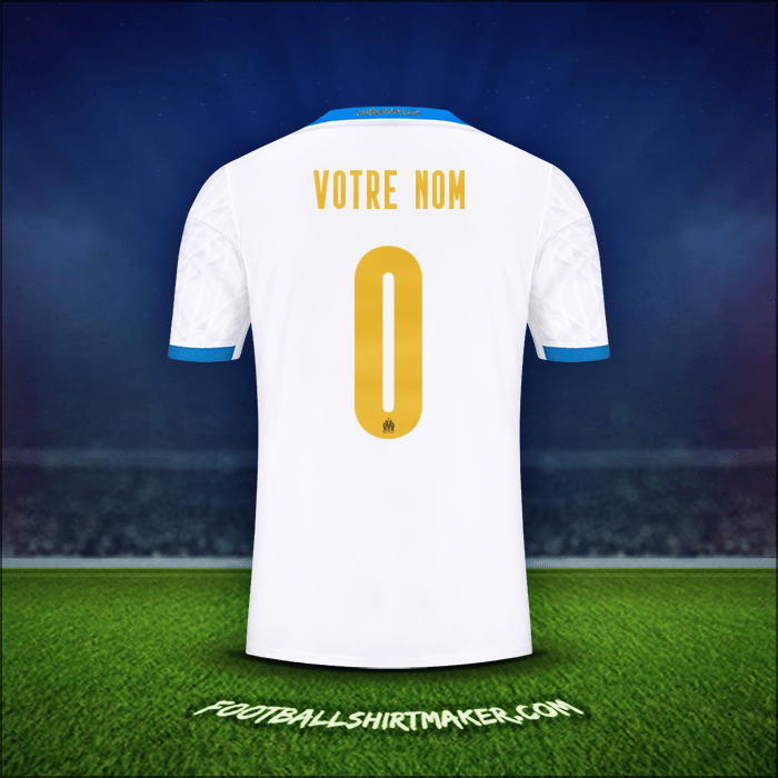 Maillot Olympique de Marseille Cup 2020/21 -  votre nom - 0