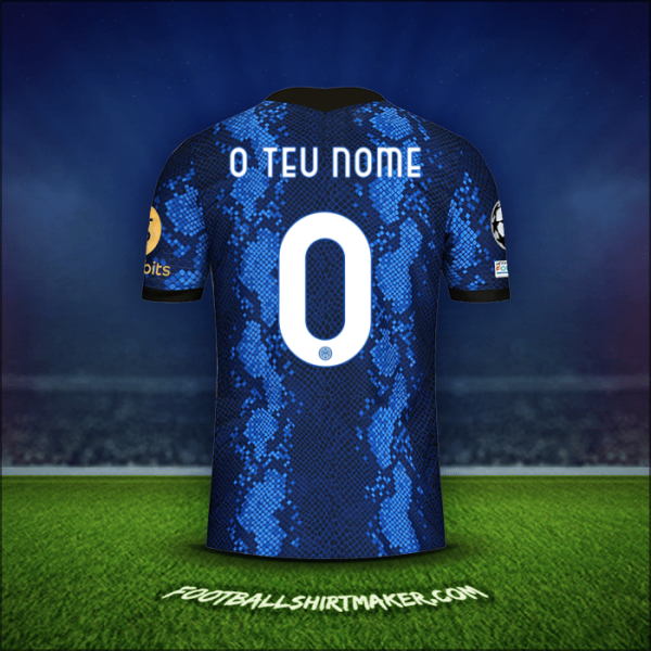 Camisola Inter Cup 2021/2022 -  o teu nome - 0