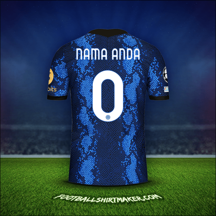 Jersey Inter Cup 2021/2022 -  nama anda - 0