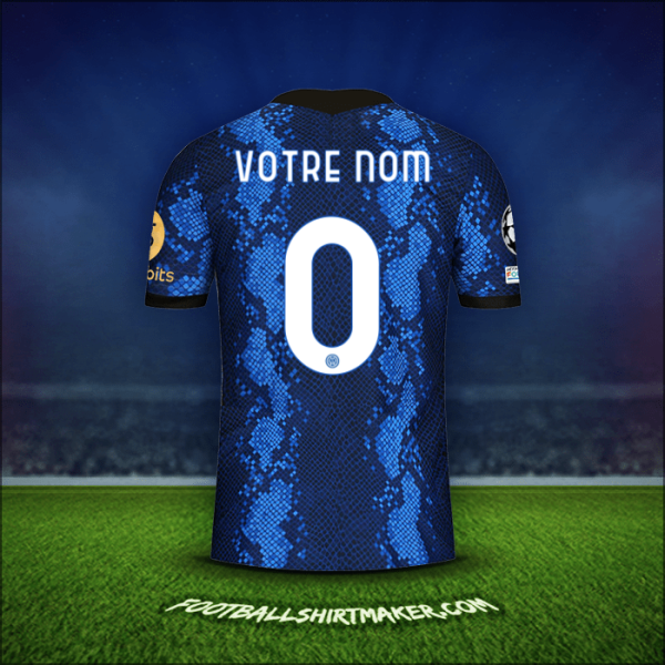 Maillot Inter Cup 2021/2022 -  votre nom - 0