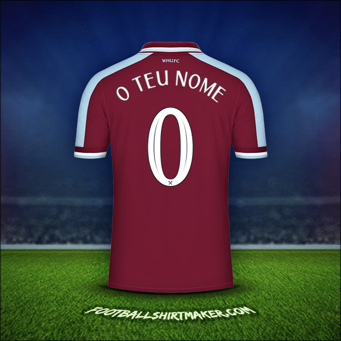Camisola West Ham United FC Cup 2021/2022 -  o teu nome - 0