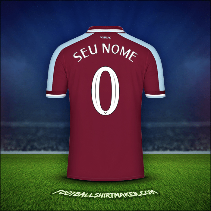 Camisa West Ham United FC Cup 2021/2022 -  seu nome - 0