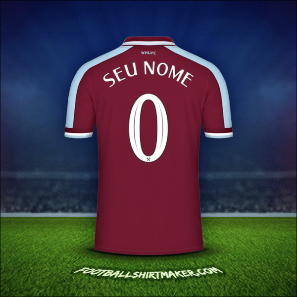 Camisa West Ham United FC Cup 2021/2022 -  seu nome - 0