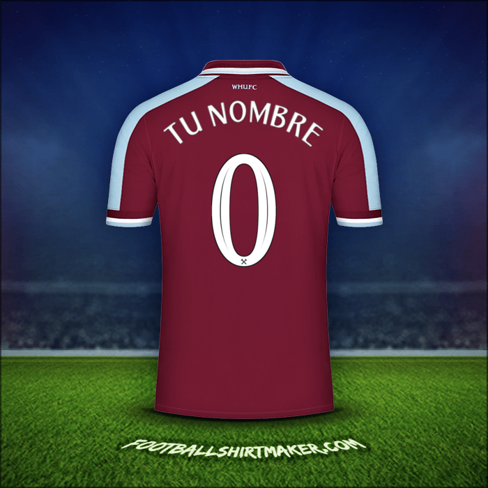 Camiseta West Ham United FC Cup 2021/2022 -  tu nombre - 0