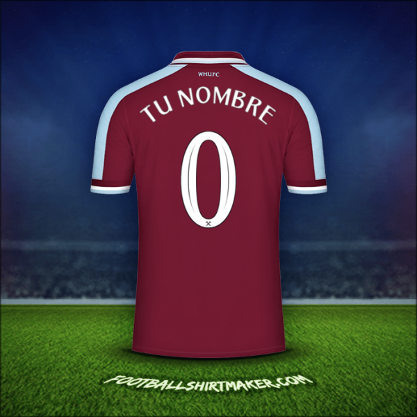 Camiseta West Ham United FC Cup 2021/2022 -  tu nombre - 0