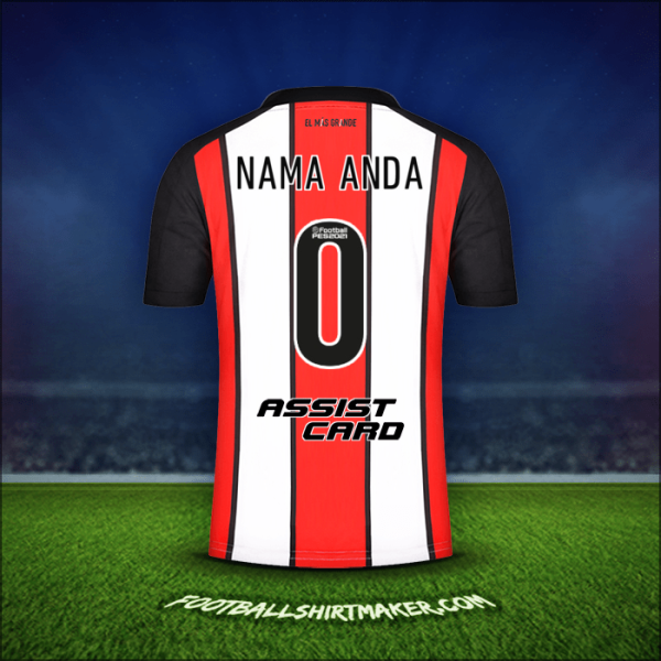 Jersey River Plate 2021/2022 Ketiga -  nama anda - 0