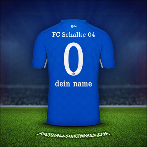 Trikot Schalke 04 2021/2022 -  dein name - 0