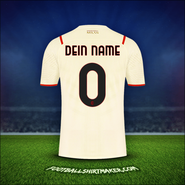 Trikot AC Milan 2021/2022 Auswärts -  dein name - 0