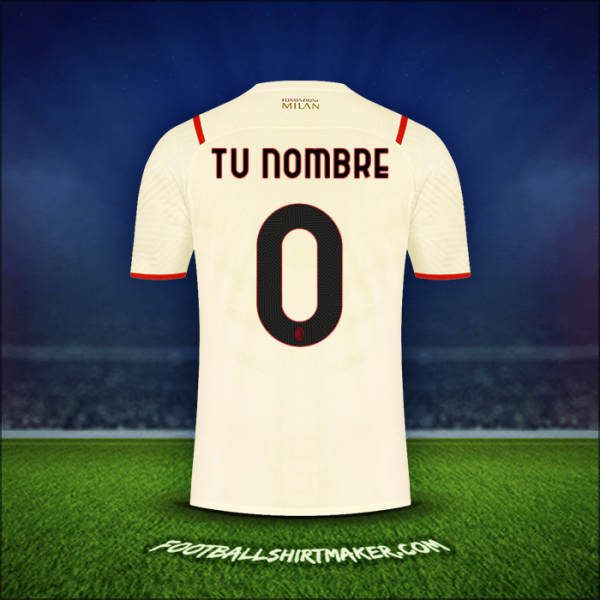 Camiseta AC Milan 2021/2022 Visita -  tu nombre - 0