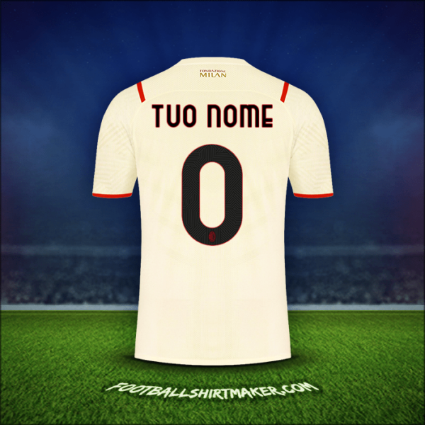Maglia AC Milan 2021/2022 Seconda -  tuo nome - 0