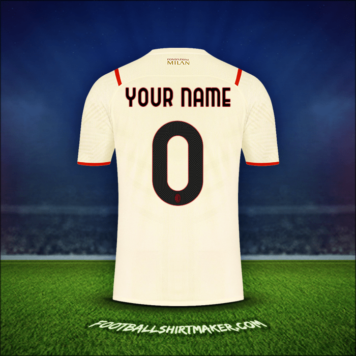 Shirt AC Milan 2021/2022 Away -  your name - 0