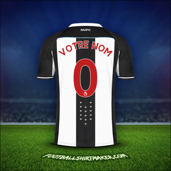 Maillot Newcastle United FC 2021/2022 -  votre nom - 0