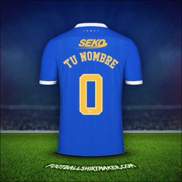 Camiseta Rangers FC 2021/2022 -  tu nombre - 0