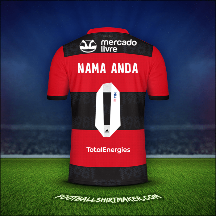 Jersey Flamengo 2021 -  nama anda - 0