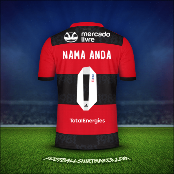 Jersey Flamengo 2021 -  nama anda - 0