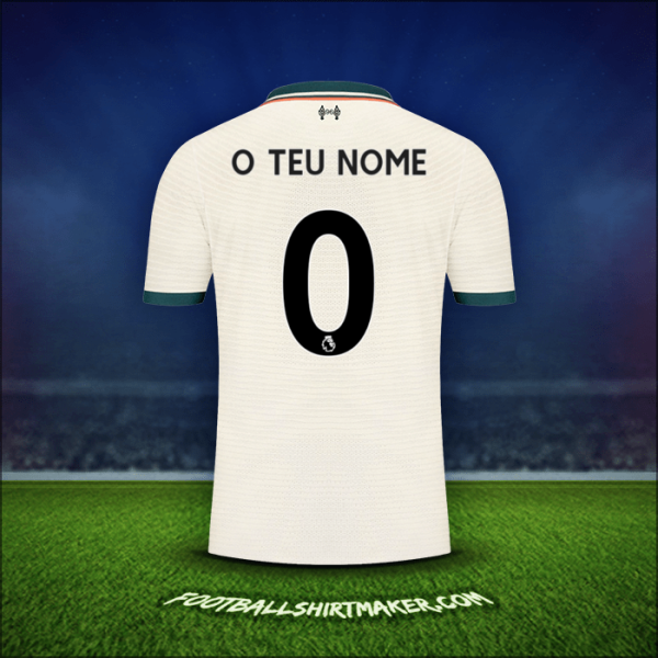 Camisola Liverpool FC 2021/2022 Alternativa -  o teu nome - 0