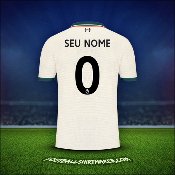 Camisa Liverpool FC 2021/2022 Alternativa -  seu nome - 0