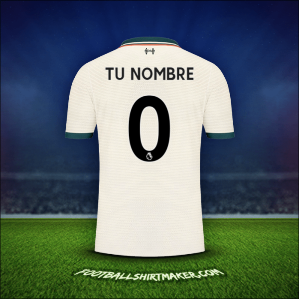 Camiseta Liverpool FC 2021/2022 Visita -  tu nombre - 0