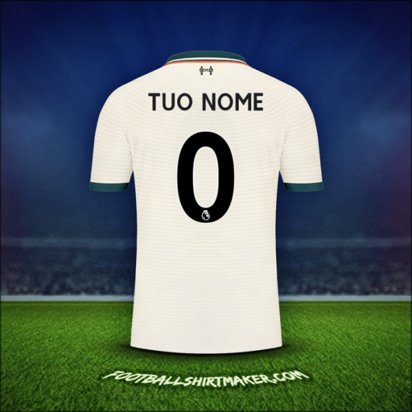 Maglia Liverpool FC 2021/2022 Seconda -  tuo nome - 0