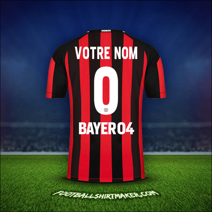 Maillot Bayer 04 Leverkusen 2021/2022 -  votre nom - 0