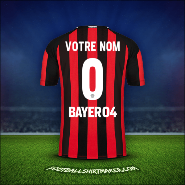 Maillot Bayer 04 Leverkusen 2021/2022 -  votre nom - 0