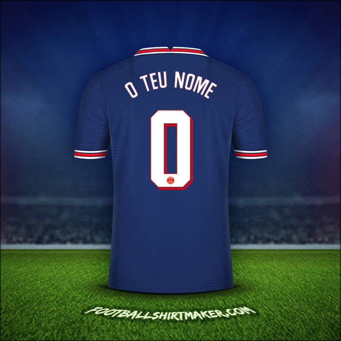 Camisola Paris Saint Germain Cup 2021/2022 -  o teu nome - 0