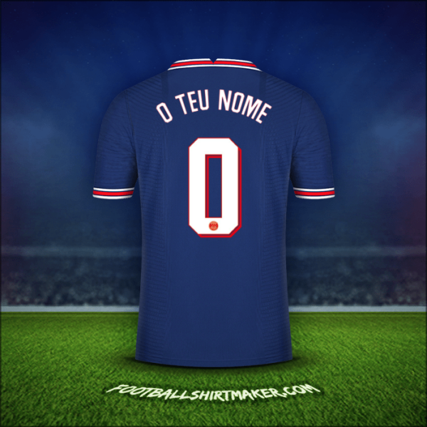 Camisola Paris Saint Germain Cup 2021/2022 -  o teu nome - 0