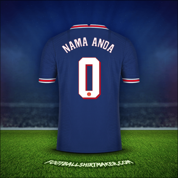 Jersey Paris Saint Germain Cup 2021/2022 -  nama anda - 0