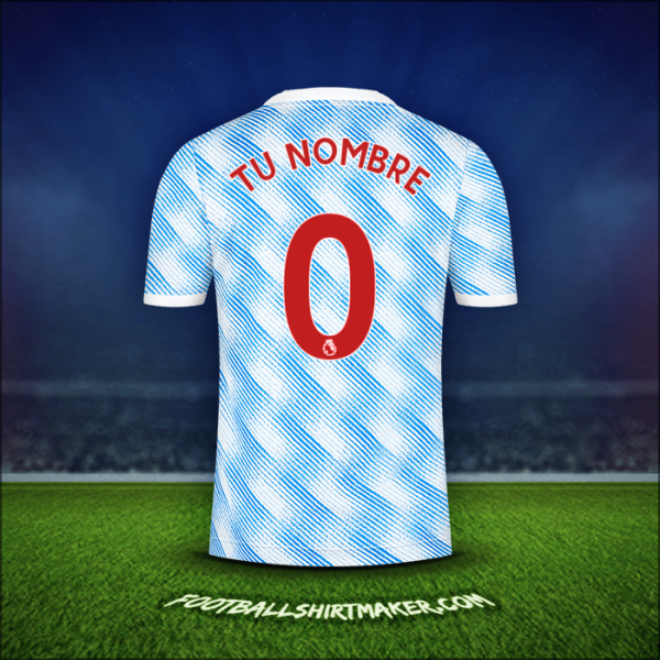 Camiseta Manchester United 2021/2022 Visita -  tu nombre - 0