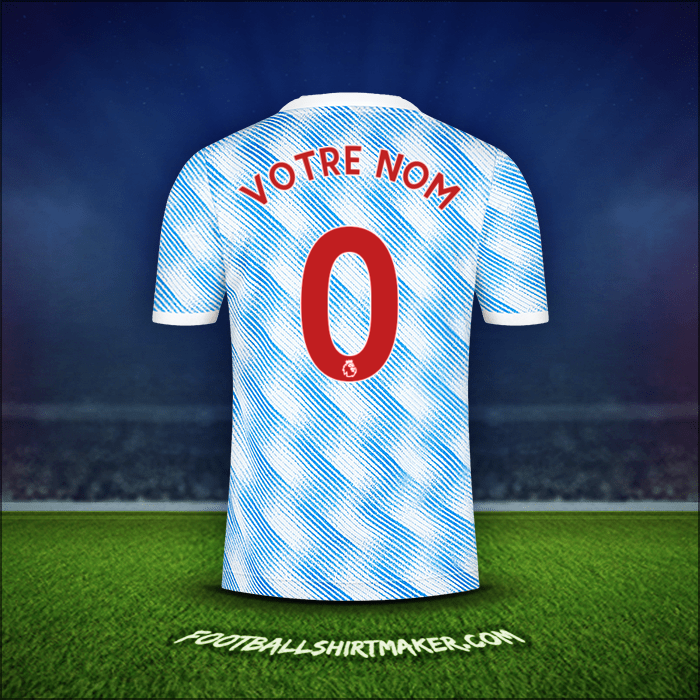 Maillot Manchester United 2021/2022 Extérieur -  votre nom - 0