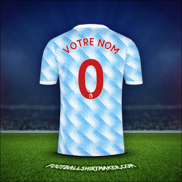 Maillot Manchester United 2021/2022 Extérieur -  votre nom - 0