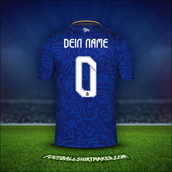 Trikot Real Madrid CF Cup 2021/2022 Auswärts -  dein name - 0
