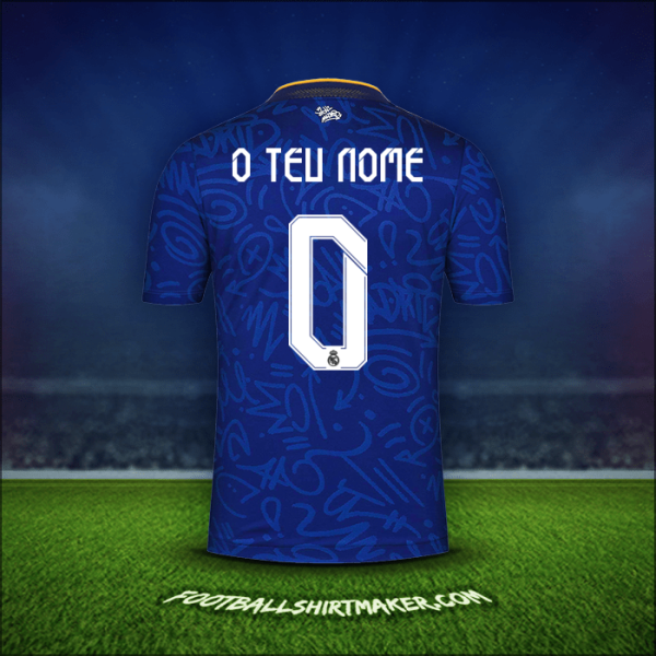 Camisola Real Madrid CF Cup 2021/2022 Alternativa -  o teu nome - 0