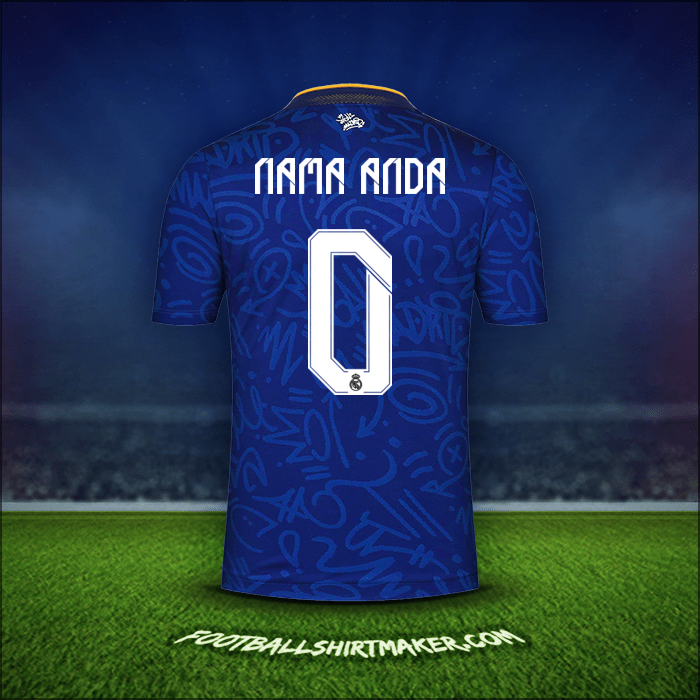 Jersey Real Madrid CF Cup 2021/2022 Alternatif -  nama anda - 0