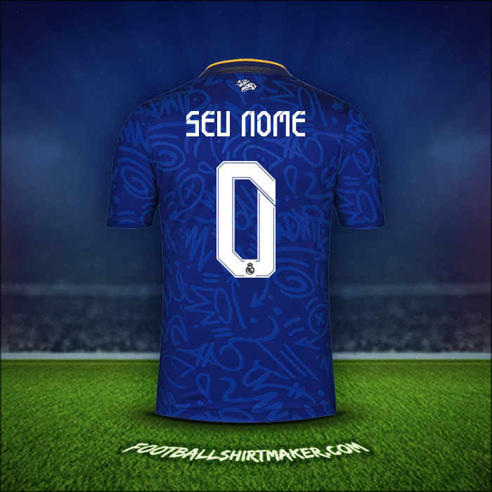 Camisa Real Madrid CF Cup 2021/2022 Alternativa -  seu nome - 0