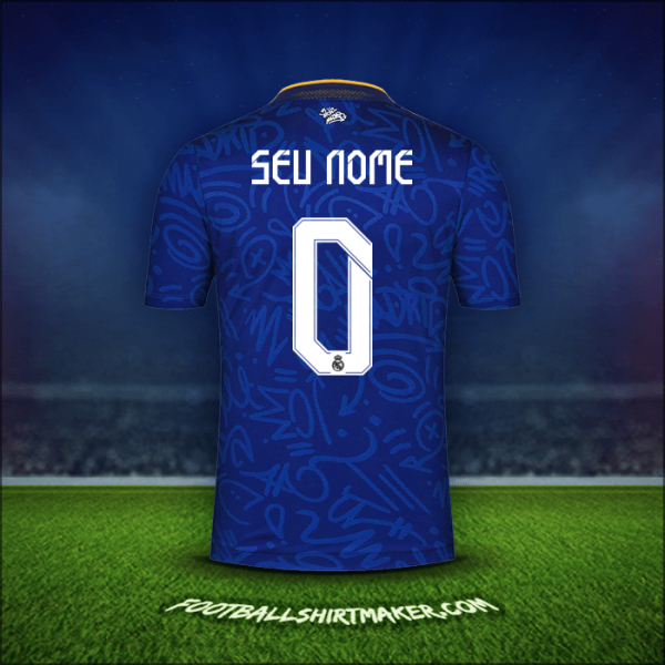 Camisa Real Madrid CF Cup 2021/2022 Alternativa -  seu nome - 0