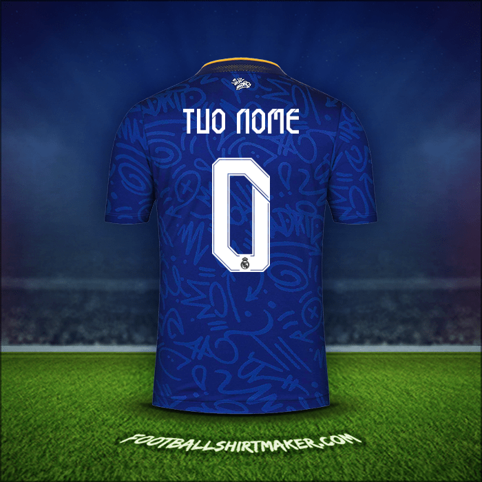 Maglia Real Madrid CF Cup 2021/2022 Seconda -  tuo nome - 0