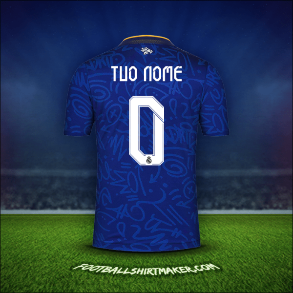 Maglia Real Madrid CF Cup 2021/2022 Seconda -  tuo nome - 0
